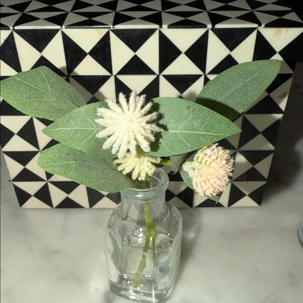 Target Faux Floral Four Arrangements In Glass Containers